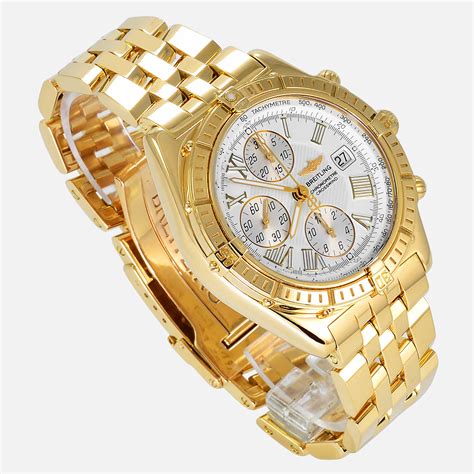 solid 18k gold watch men's.